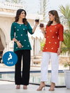 Foram By Kaya Rayon Fancy Printed Wholesale Western Ladies Top In India
